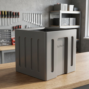 Gjwach Plastic Stackable Crate Solid <b>Box</b> <b>Grey</b> Logistic <b>Storage</b> Container - Product Image 5