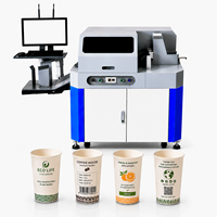 Machine d'impression numérique haute vitesse pour gobelets à soupe, imprimante à encre comestible pour la fabrication d'emballages alimentaires