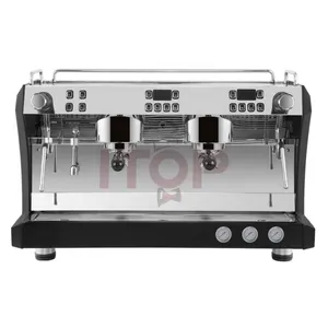 Máquina de café expreso profesional para uso comercial, máquina de café italiana automática de doble grupo