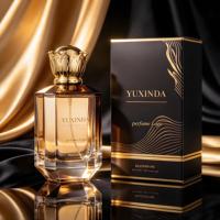 Botol Parfum Produk Baru Hijau Custom 100Ml Persegi Alas Tebal 50Ml Botol Parfum dengan Kemasan dan Tutup