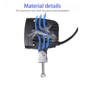 ไฟสปอร์ตไลท์ LED สีน้ำเงิน 10-110V ไฟเตือนความปลอดภัย ไฟทำงานย้อนกลับ - Product Image 3