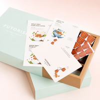 Maßgefertigte Geschenkbox im Schubladenstil mit Fach und Unterteil für Desserts, Schokolade und Gebäck, Verpackung aus dickem weißem Karton mit individuellem Logo