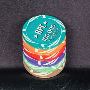 Fichas de Póker de Cerámica de Alta Calidad Serie <span class=keywords><strong>RPC</strong></span> Sin Valor <span class=keywords><strong>en</strong></span> Efectivo, Juego de 6 Denominaciones con Logotipo Personalizado para Torneos de Casino y Eventos de Club - Product Image 2