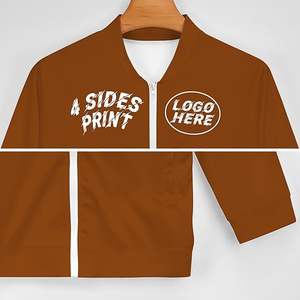 Blouson Bomber Hiver Personnalisé avec Logo, Écologique, Imprimé Intégral et Gaufré, Coupe-Vent Léger à Fermeture Éclair pour Hommes et Femmes – Vente en Gros Usine - Product Image 2