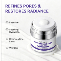 Crème Visage Format Voyage au Glutathion, Niacinamide et Acide Hyaluronique – Hydratation Intense, Anti-Taches Brunes, Anti-Oxydation, Éclaircissante