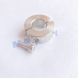 MALAXY Collier d'arbre à alésage hexagonal en deux pièces à double fente Colliers d'arbre de serrage en aluminium Collier d'arbre à double fente - Product Image 1