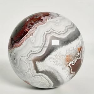 Quả cầu mã não Mexico tự nhiên kiểu Bohemian - Quả cầu mã não Mexico chính hãng được đánh bóng, lý tưởng để trang trí nhà cửa & làm đồ trang sức tự chế - Product Image 4