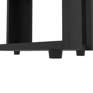 DB FM FURNITURE Modoc <b>Open</b> Storage Bookcase in Black Melamine Versatile Furniture for Home Office Workshop Living Room Dining - Product Image 6