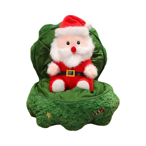 Set Mainan Boneka Natal Grosir Santa Rusa Kutub Boneka Imut Bantal Pohon Natal Lipat Hadiah Boneka untuk Dekorasi Natal - Product Image 2