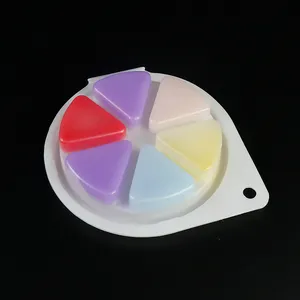 Candle plastic wax melt snap bar clamshell single round wax melt tray calmshells packaging