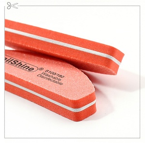 Lime à <span class=keywords><strong>ongles</strong></span> professionnelle écologique en forme de demi-lune, personnalisable avec logo imprimé, grain 100/180 - Product Image 4