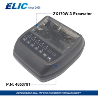 Panel de Monitor y Medidores para Excavadora con Ruedas Elic 4653781, Repuesto Compatible con Hitachi ZX170W-3