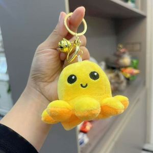 Trending Octopus Light Keychain Custom Design Durable Soft Stuffed Toy Ball Claw Machine Doll <b>Bag</b> Pendant <b>Key</b> <b>Ring</b> Wholesale - Product Image 5