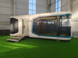 <span class=keywords><strong>Casa</strong></span> prefabricada moderna móvil pequeña cápsula cabina contenedor hogar para Villa espacio al aire libre cápsula <span class=keywords><strong>casa</strong></span> - Product Image 3