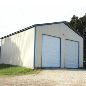 Modern Steel Prefab Carport Barn with One Roller Door for Outdoor Garage Parking and Storage - Product Image 5
