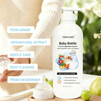 Nettoyant liquide pour biberons de marque privée, qualité alimentaire, naturel, élimine les taches, sûr pour les enfants, produits de nettoyage pour biberons de lait, OEM