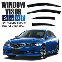 Déflecteur de pluie pour vitres latérales de voiture pour Honda Accord Euro R MK7 2003-2007, montage extérieur, visière de ventilation, accessoires auto