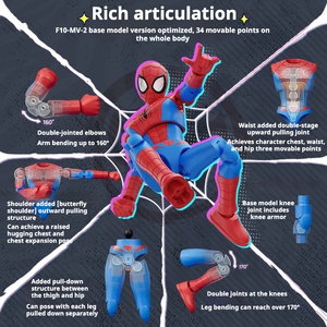 Versión 05 Original, Figura de Acción de Miles <span class=keywords><strong>Morales</strong></span>, Spider-Man, Symbiote, Modelo de PVC, Juguete de Bloques de Construcción, Caja Sorpresa - Product Image 2
