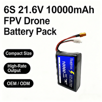 Batterie de drone RC FPV UAV intelligente Battivus au prix d'usine, rechargeable, lithium-ion, haute décharge 25C, 10000mAh, 21.6V, 6S2P, 10Ah