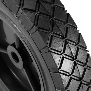 ล้อรถเข็นยางตันสีดำราคาประหยัด HKT1008 สำหรับเครื่องตัดหญ้า ขนาด 8x1.75 นิ้ว ไม่ต้องเติมลม - Product Image 5