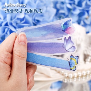 Autocollant décoratif de voyage Moking, papier calque, style rétro, auto-adhésif, 6 motifs pour scrapbooking - Product Image 2