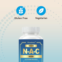Comprimés de NAC à libération biphasée végétaliens sous marque privée OEM 600mg – Supplément de N-Acétyl-L-Cystéine pour le soutien hépatique et antioxydant