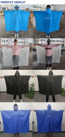 Poncho de pluie unisexe au meilleur prix 100% imperméable en plastique écologique EVA imperméable réutilisable pour la promotion de supermarché