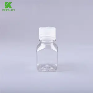 Plastic Medium Bottle 125ml 250ml 500ml 1000ml PET PETG Serum Media Bottle Sterilized Clear Plastic Reagent Bottle Manufacturer