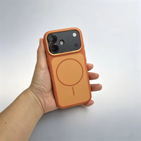 Coque de téléphone de luxe en TPU PC ultra-fine, effet mat, magnétique, anti-chute, antichoc pour iPhone 16 17 18 Pro Max