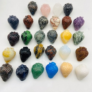 Cristalli naturali intagliati a mano all'ingrosso pietra curativa pietra preziosa gufo di cristallo sculture di animali carini per regali di decorazioni per la casa - Product Image 6