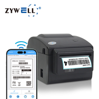 Venta Directa de Fábrica, Impresora de Etiquetas Térmicas ZYWELL de 3 Pulgadas con Cortador Automático, 203dpi, USB, RS232, LAN, Wifi, Impresora de Códigos de Barras