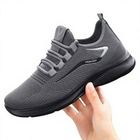 Chaussures de sport pour hommes à lacets, respirantes, décontractées, en maille, avec semelle extérieure en polyuréthane, vente en gros directe d'usine, dropshipping