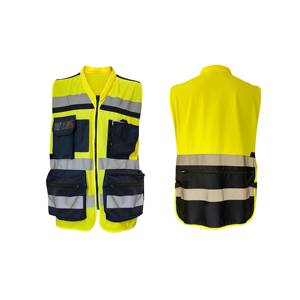 เสื้อกั๊กนิรภัย CITICITY CLASS 2 Hi Viz สำหรับงานวิศวกรรมและก่อสร้าง พร้อมกระเป๋าหลายช่อง สะท้อนแสงสูง มีซิป - Product Image 6