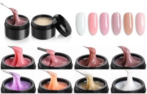 เจลแต่งเล็บเนสซี่ 225 กรัม เจลใสประกายวิ้งค์ พร้อมแปรงทาเล็บ บรรจุในกระปุก ราคาโรงงาน - Product Image 5