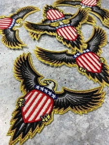 Toppa Personalizzata Aquila Americana Scudo USA Ricamo Distintivo Patriottico Ali Applicazione Termoadesiva per Giacca Gilet Cappello Souvenir - Product Image 5