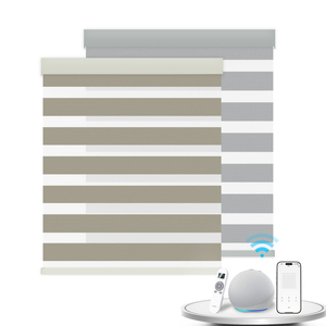 Stores verticaux occultants 100% modernes, électriques, personnalisés, imperméables, en polyester, avec batterie au lithium intégrée - Product Image 1