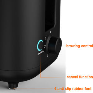 محمصة خبز سوداء من قطعتين كهربائية 2-CE/GS محمصة كهربائية 2 شريحة واسعة إضافية مدمجة تناسب أي مكان - Product Image 3