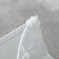 Personnalisé Mat Givré Clair Transparent Fermeture Éclair Sacs En Plastique Serviettes Sous-Vêtements T Shirt Zip Lock Ziplock Vêtements Sac D'emballage