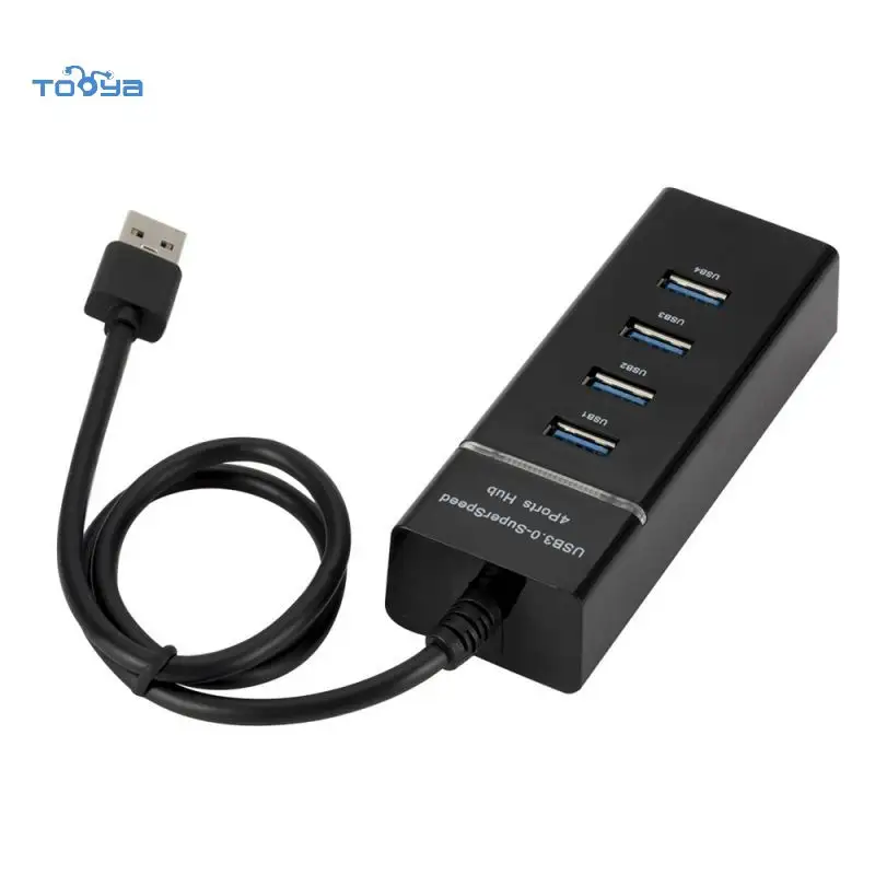 Tooya A03 dữ liệu chất lượng cao doca USB 4 cổng hub 1 cổng 3.0, 3 cổng 2.0 HUB USB Docking Station Màn hình Kép USB Hub Splitter