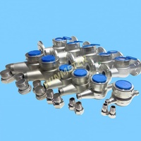 Compteur d'eau multijet fileté de 2 pouces DN40, boîtier en acier inoxydable 304/316, R100, ligne principale d'usine, OEM personnalisé