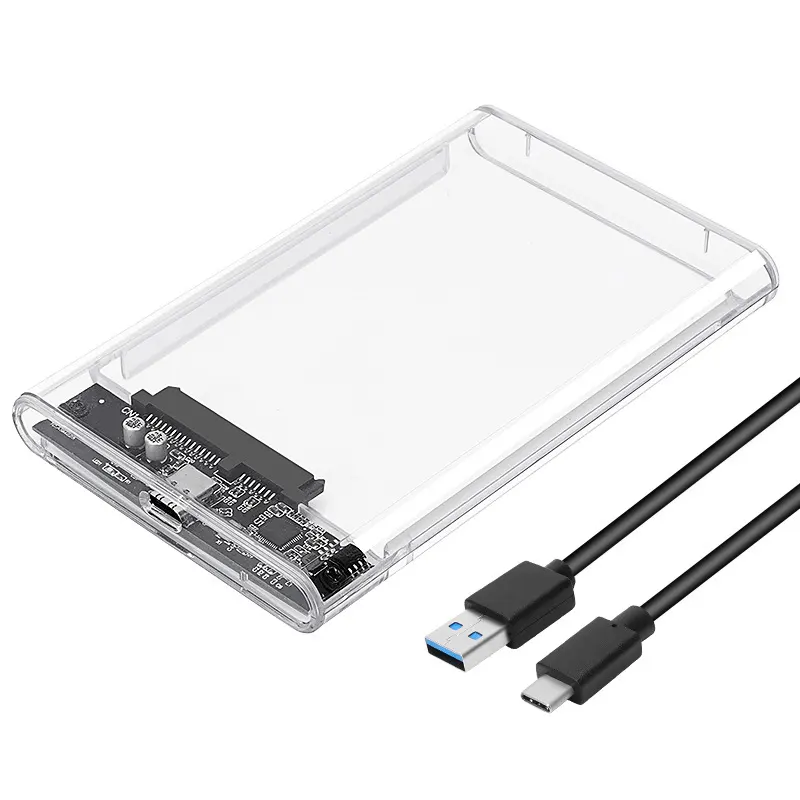 USB 3.1 sabit disk kutusu usb c tipi c sabit disk kılıfı SATA 2.5 inç harici HDD ssd muhafaza