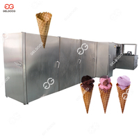 Ligne de production de cônes remplis de chocolat pour la fabrication de mini cornets de glace