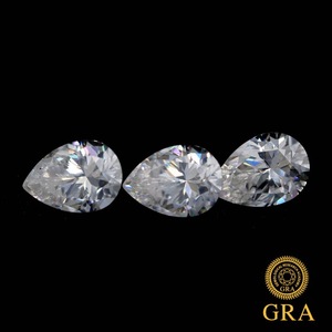 Moissanite Pear Cut D Color VVS Clarity Loose Stones For Jewelry Making - Product Image 2