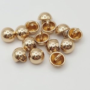 Chất Lượng Cao 10Mm Chân Vàng Nhỏ Mạ Kim Loại Kẽm Hợp Kim Dome Nút Vàng Nửa Bóng Nấm Nút - Product Image 3