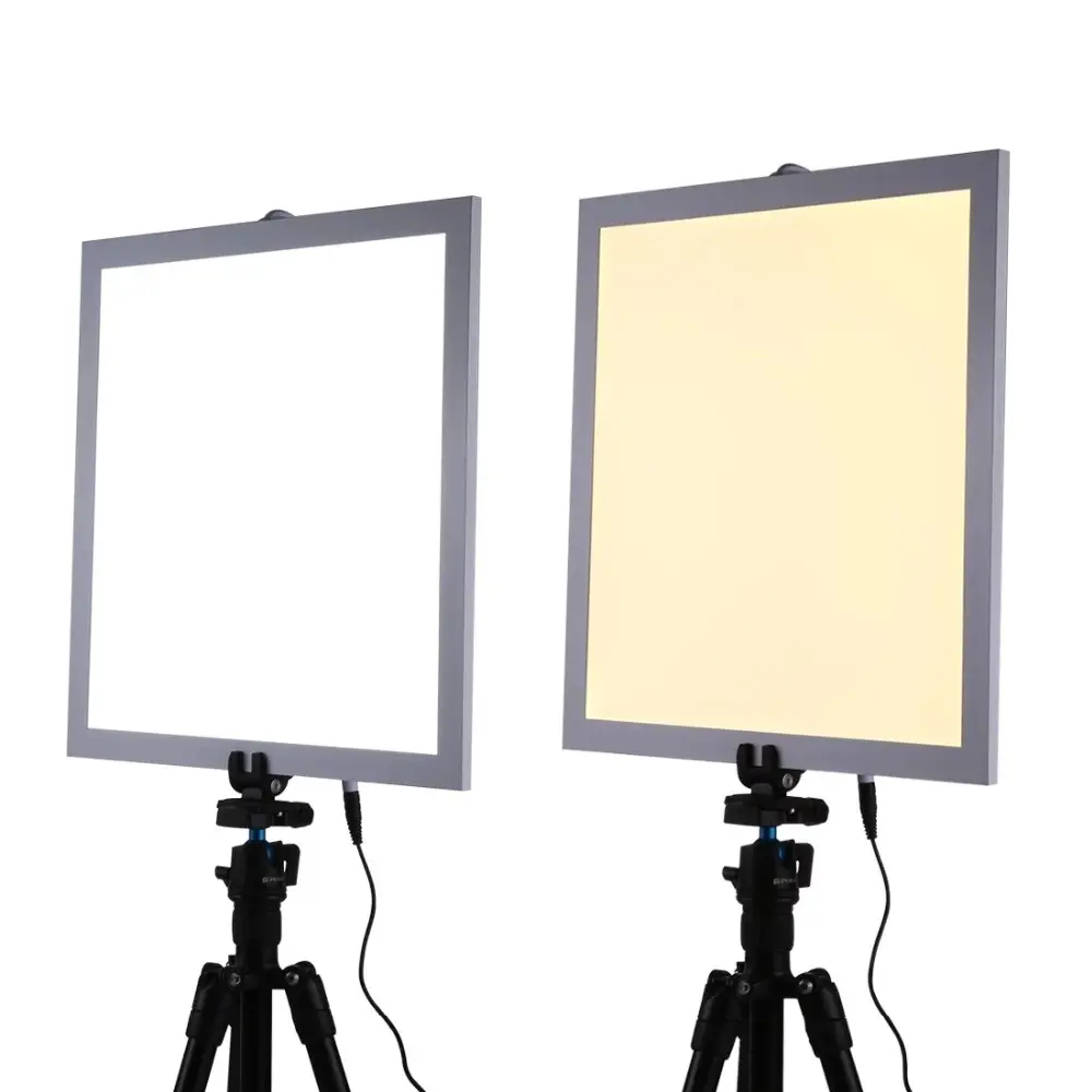 38cm 1200LM LED Photography Shadowless Bottom Light Lamp Panel for Photo Studio Shooting Tent Box With No Polar Dimming