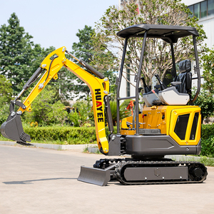 Mini-excavatrice robuste de 1,6 tonne certifiée CE, compacte, à godet étroit, sur chenilles, hydraulique, pour la construction agricole et les petits projets, facile à utiliser - Product Image 1