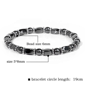 Nouvelle arrivée énergie aimant hématite perles extensible épissure naturel multicolore oeil pierre Bracelet pour hommes - Product Image 6