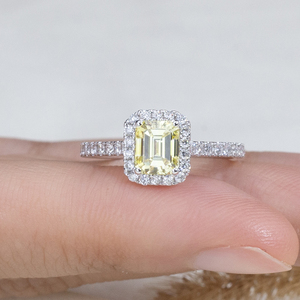 Bague en platine et or jaune avec diamant de laboratoire Messi Jewelry MSR-1478 pour les occasions spéciales - Product Image 6