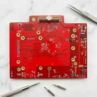 Produsen PCBA OEM Kustom Masker Solder Merah atau Warna Lain PCB SMT THT Prototipe & Produksi Massal