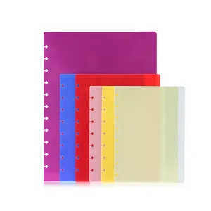 RINGNOTE Disc binding photo album cover pre-punched holes clear pp frosted cover for RINGNOTE A4 A5 disc bound album 20 pockets